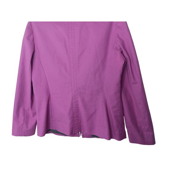 Lafayette 148 New York Pink Zip Front Utility Jacket Women’s Size 10 - Picture 8 of 12